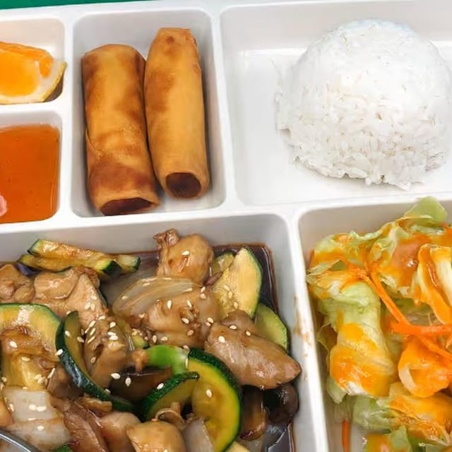 Chicken Teriyaki Plate (Ga Sot Den Com+Salad).